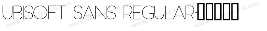 Ubisoft Sans Regular字体转换